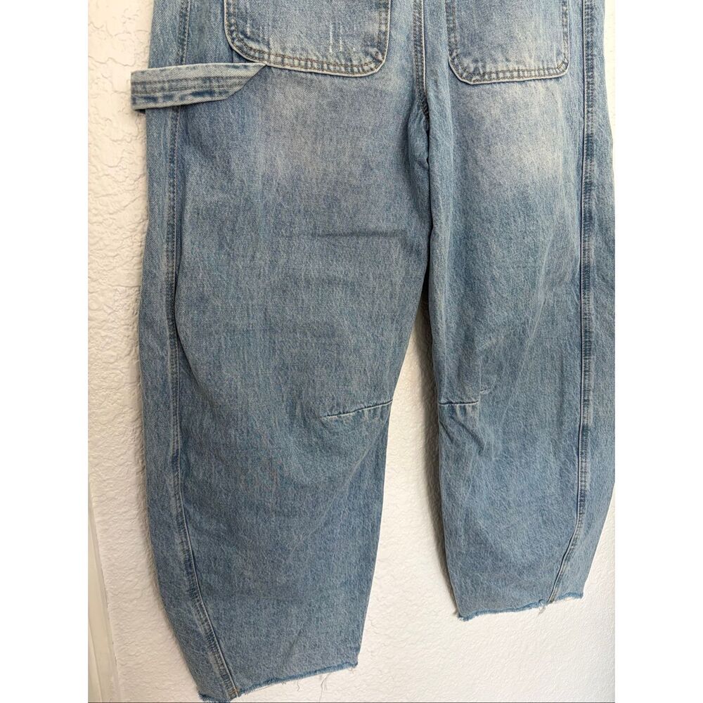 BLANKNYC “In Your Face” High Waist Barrel Leg Carpenter Jeans Light Wash Size 28 - Picture 10 of 12